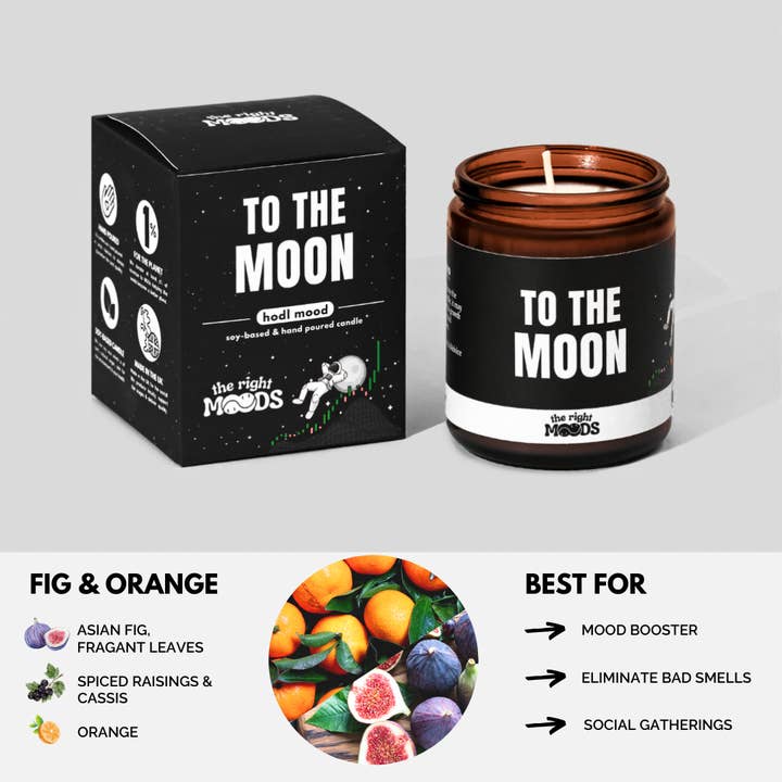 The Right Moods Candles - Vente Bougie en bocal - Bougies cadeaux amusantes — CRYPTO MOOD — Cire de soja parfumée faite main