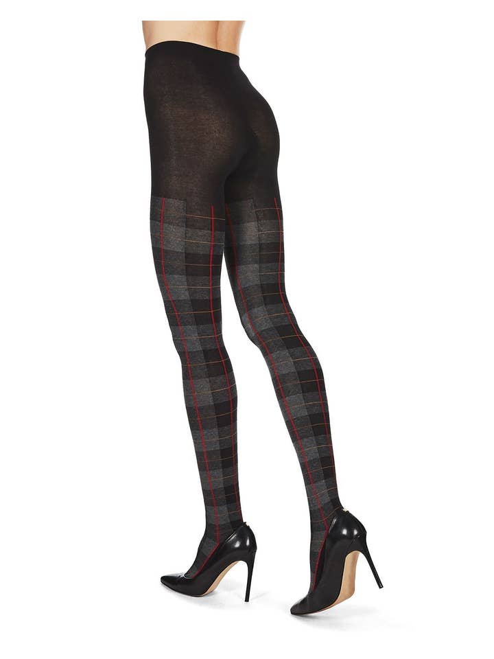 Infinity Classics International Inc. - Wholesale Tights - Women's - MeMoi Glasgow Plaid Sweater Tights2