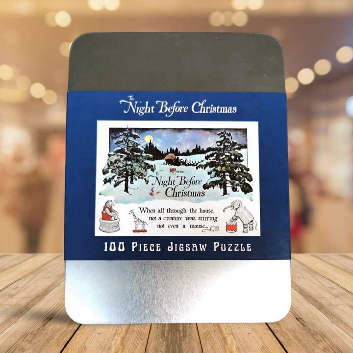 The Night Before Christmas - 100 piece jigsaw puzzle for wholesale by Whirly Bird Book Co.