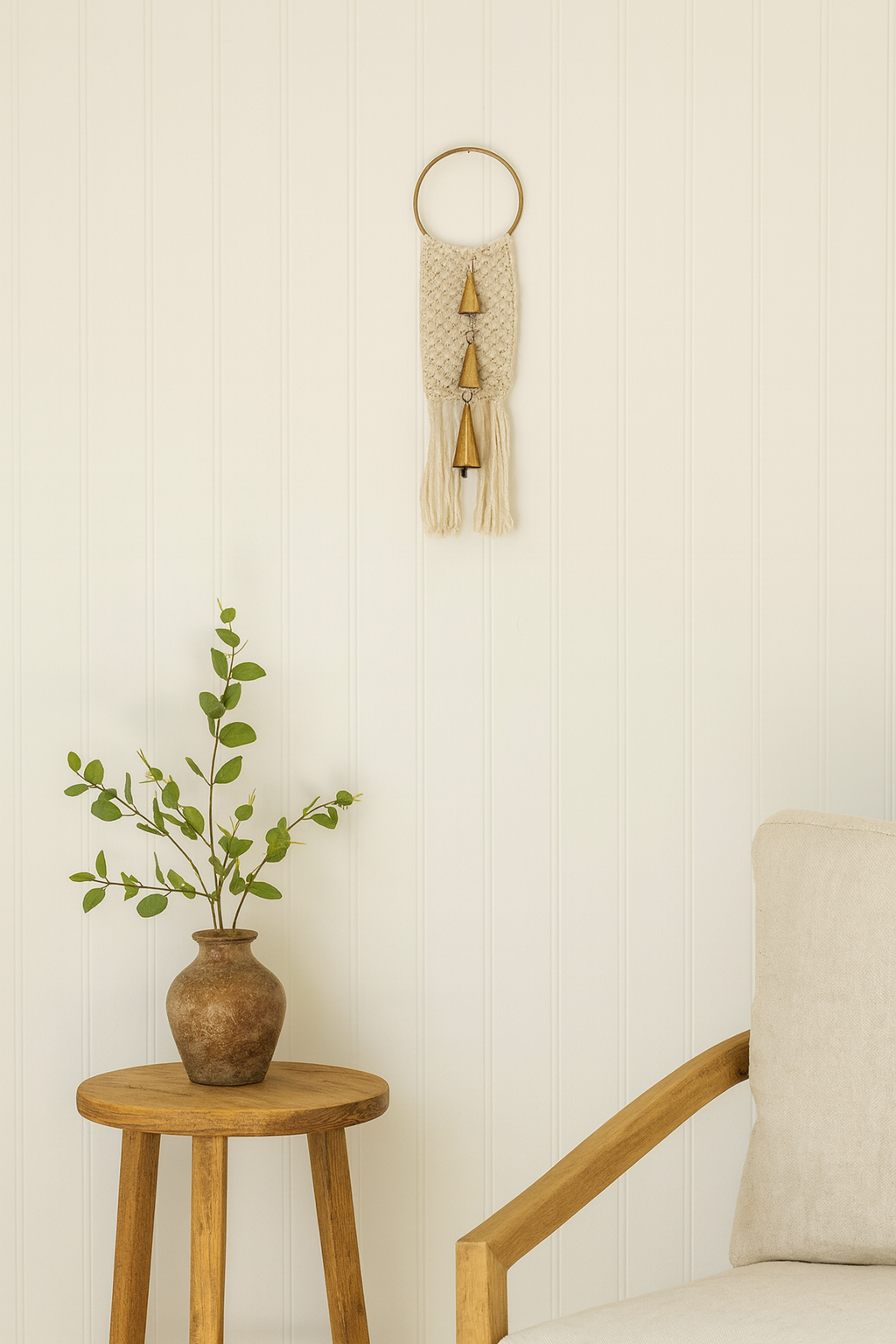 Matr Boomie Fair Trade - Vente Affichette de porte - Support de porte en macramé à forme de cloche conique, réglé à la main, issu du commerce équitable3