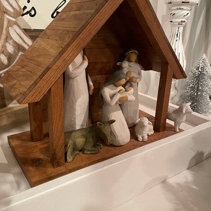 Northwoods Shops - Wholesale Nativity scene decor - Nativity stable | Christmas stable | Nativity scene1
