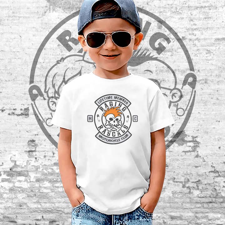 Raging Rascals Motorcycle Club Short Sleeve Toddler T-Shirt for wholesale by Raging Rascals