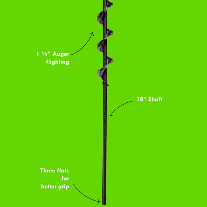 Yard Butler - Wholesale Garden Tool - Roto Earth: 18" Auger Drill Bit1