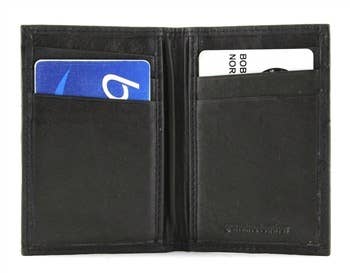 Leather Impressions Inc – porta-cartões - Unissexo por atacado – Capa de cartão fina de couro estilo: 156824