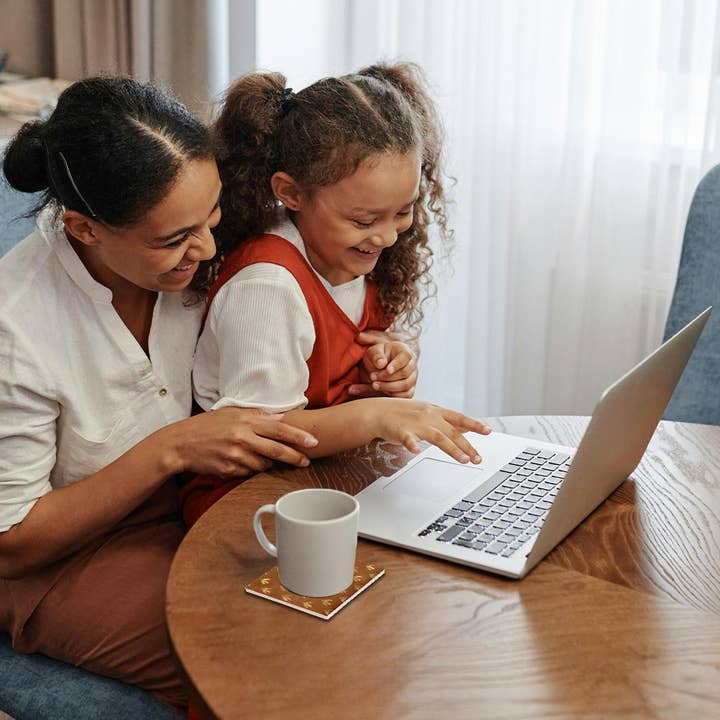 3dRose - Wholesale Coasters - 3dRose, Chic Brown and Image Of Gold Wheat Pattern, Coaster1