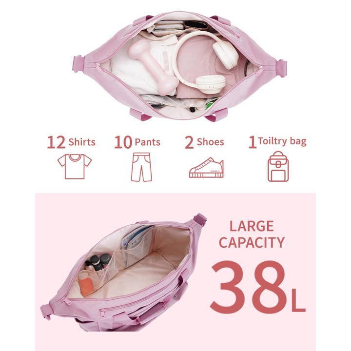 wandf – Saco de viagem - Unissexo por atacado – Saco de Viagem Duffel de Fim de Semana para Noite Mala de Mão Sacos de Mão33