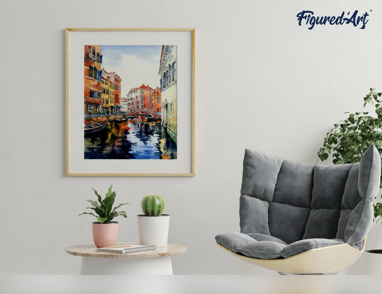 Figured'Art - Wholesale DIY Craft Kit - Paint by numbers Venice watercolor3