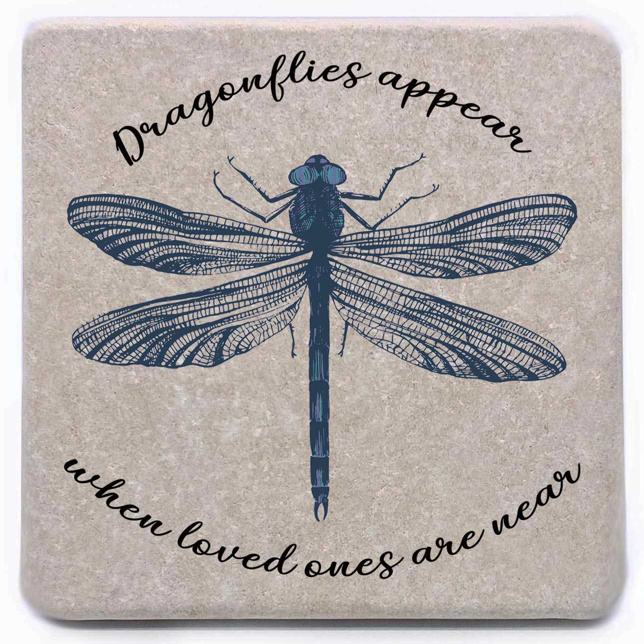 Noomoon - Wholesale Magnet - Dragonfly Always with You or Dragonflies Appear Stone Magnet2