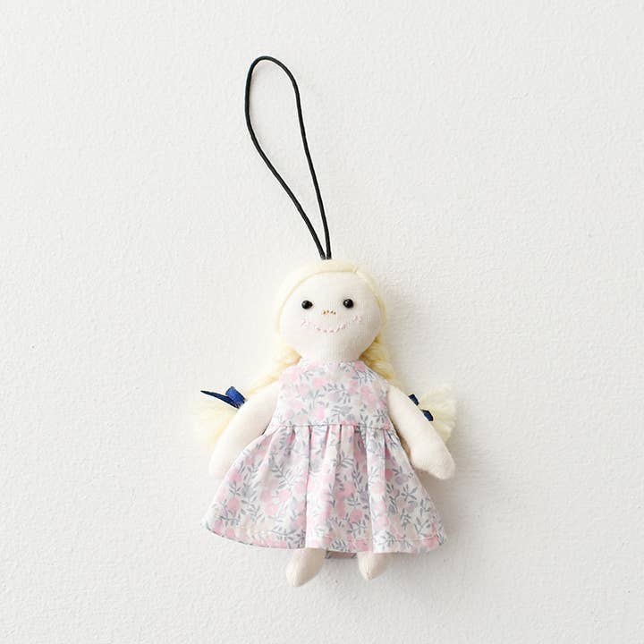 Mini poupée - dragonne pour téléphone « Miss Kate » 1 pièce (min. 10 pièces) pour la vente par CHECK&STRIPE