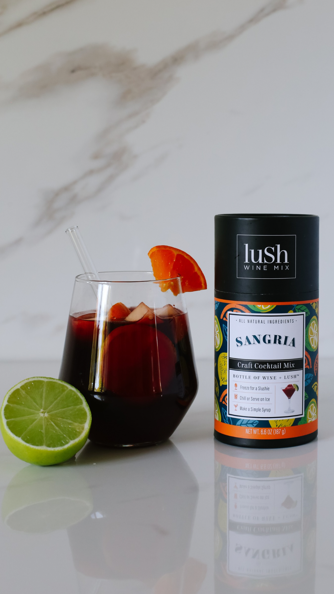 Lush Wine Mix - Vente Mélange/sirop pour cocktails - Kit Sangria 32 CT + Kit de Dégustation GRATUIT3