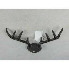 Cast Iron Deer Horn Hook 8.66 x 4.33 x 1.26" for wholesale by Lucknow Southern and Company