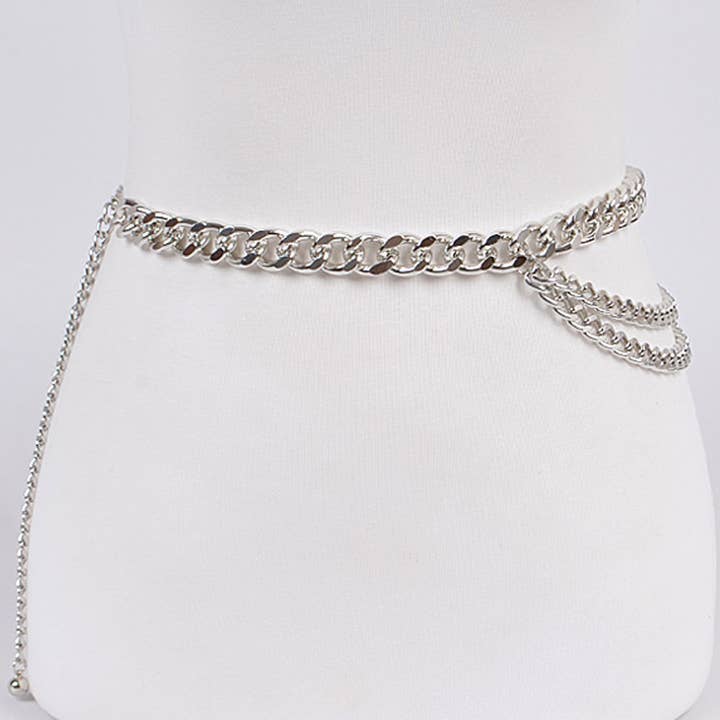 3AM BY H&D ACCESSORIES - Wholesale Belt - Women's - Layered Chain Belt