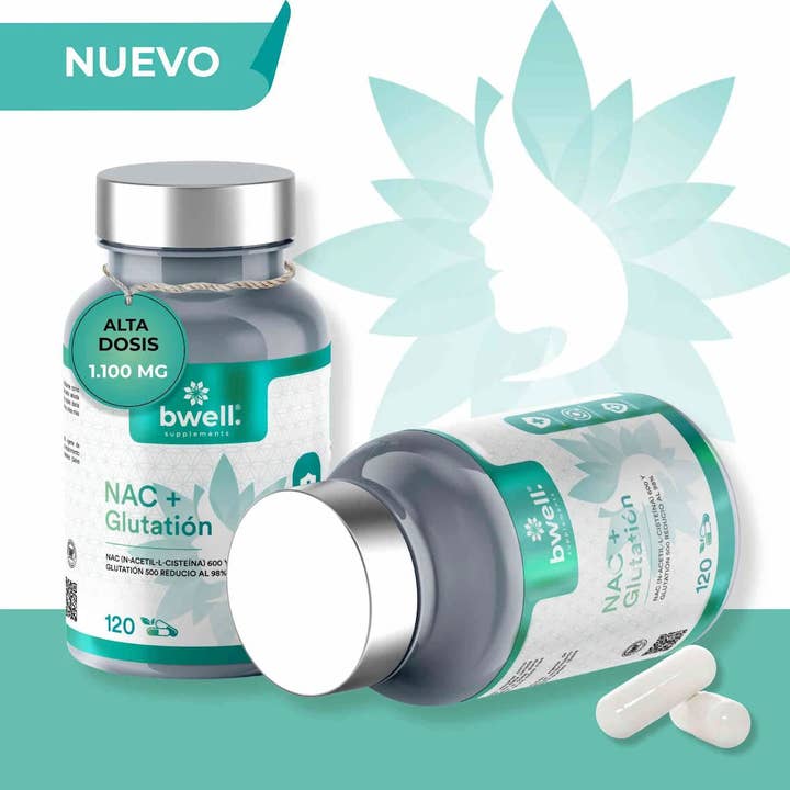 NAC (N-Acetylcystein) 600mg + Liposomal L-Glutathion 500mg – 120 kapsler for engroshandel hos Bwell Supplements