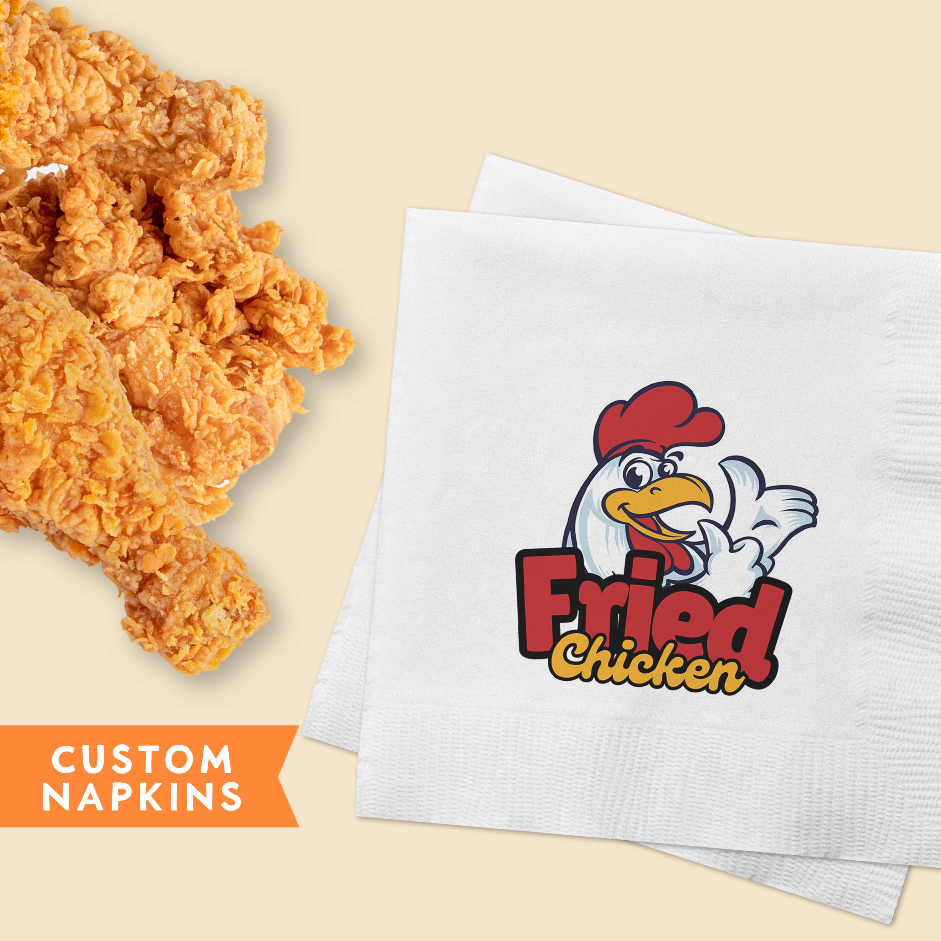 Coaco - Wholesale Disposable Napkin - Custom Cocktail Napkins, Restaurant and Bar Napkin with Logo1