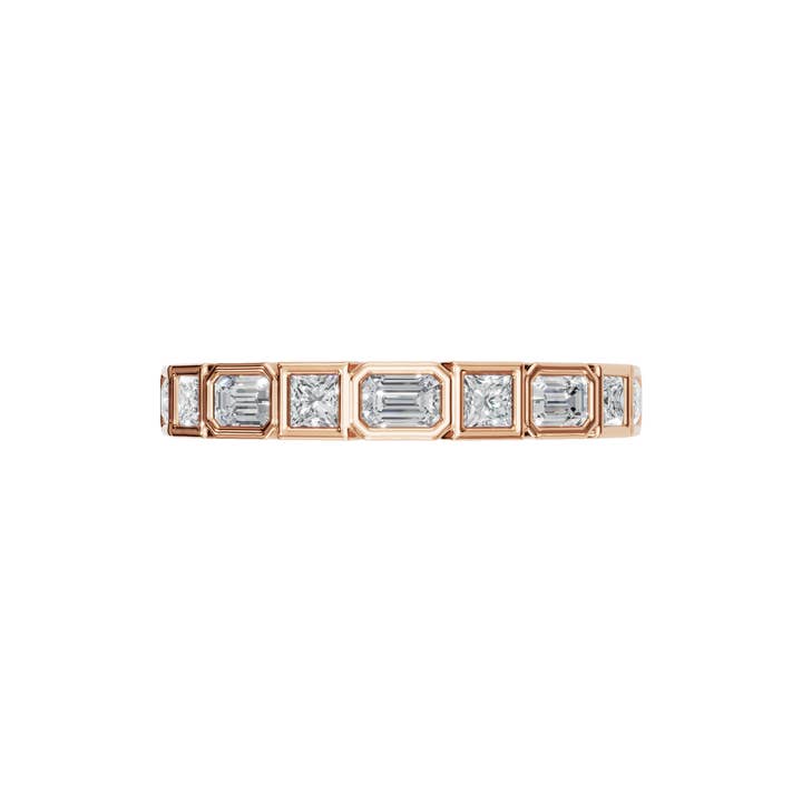 PureYou Jewelry - Wholesale Multi-Stone Ring - 14k Gold .60 Carat Lab Grown Diamond Half Eternity Band Ring12