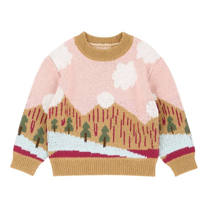 Cozy Mountain View Knit Sweater for wholesale by ToTo Heros