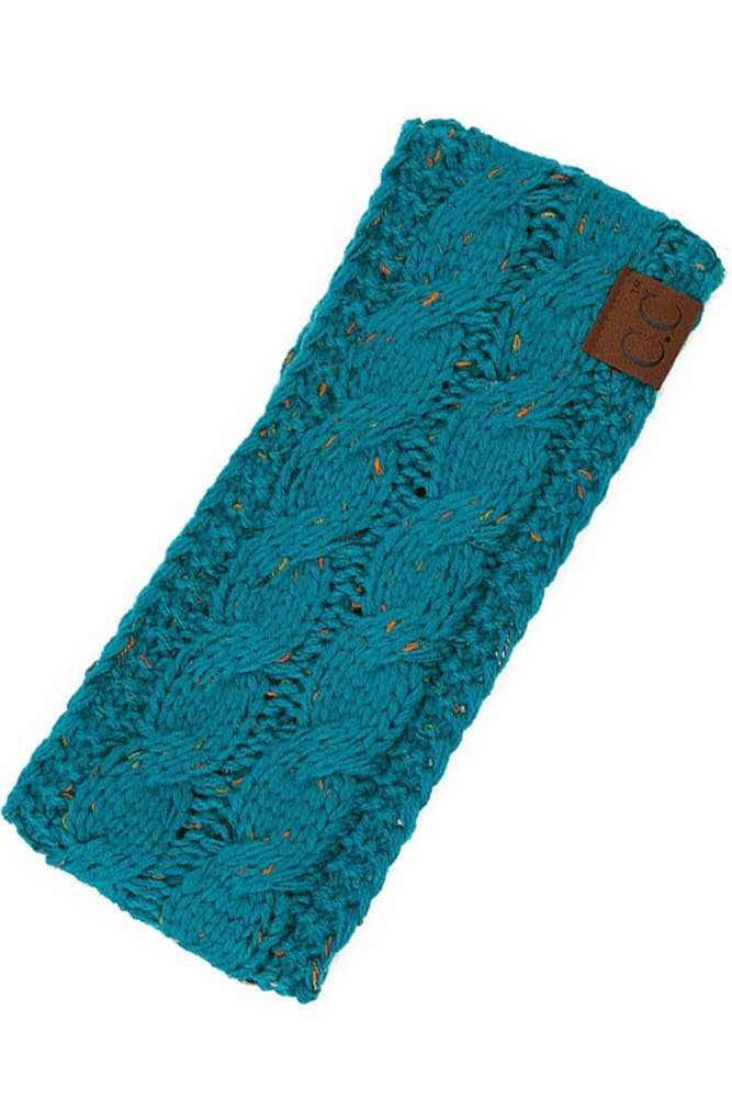 Hana – wholesale Pannband - Dam – C.C Chunky Stickad Confetti Sherpa fodrad pannband15