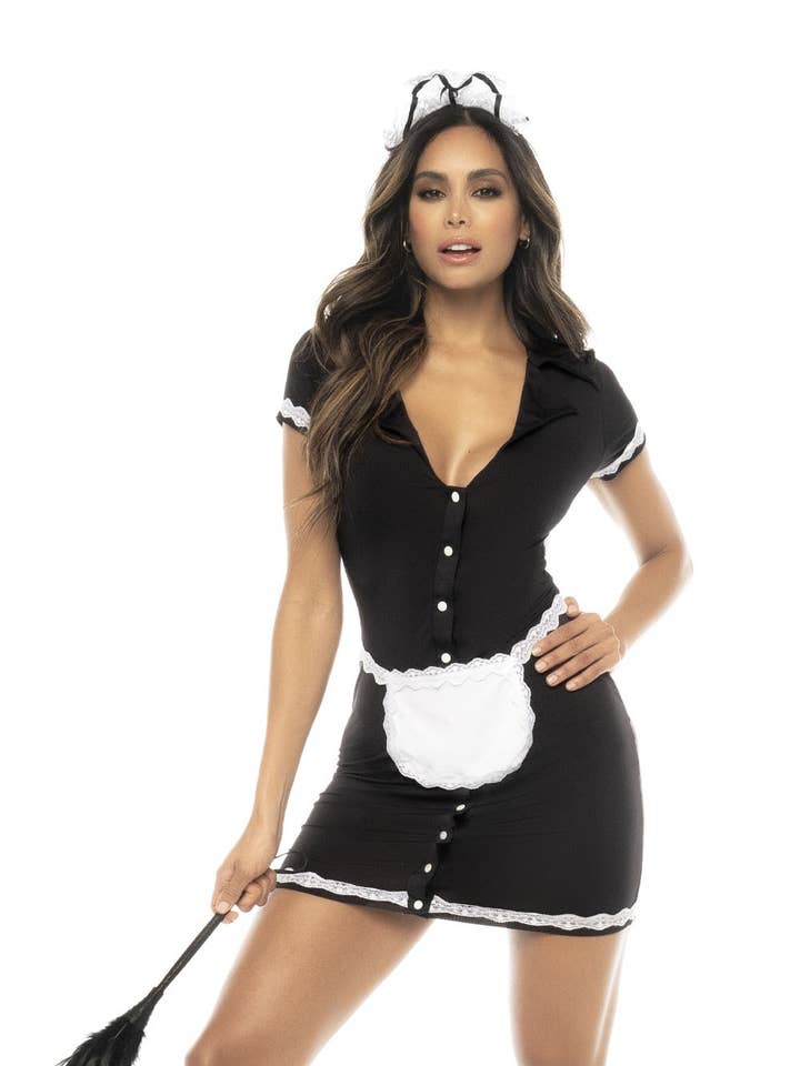 Disfraz de sirvienta 3 piezas, vestido, delantal y c -MAL60021ASHW para venta al por mayor de Mapalé