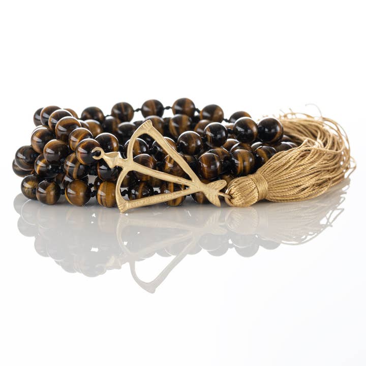 Solar Plexus Chakra Mala with Tassel for wholesale by Open Heart Warrior