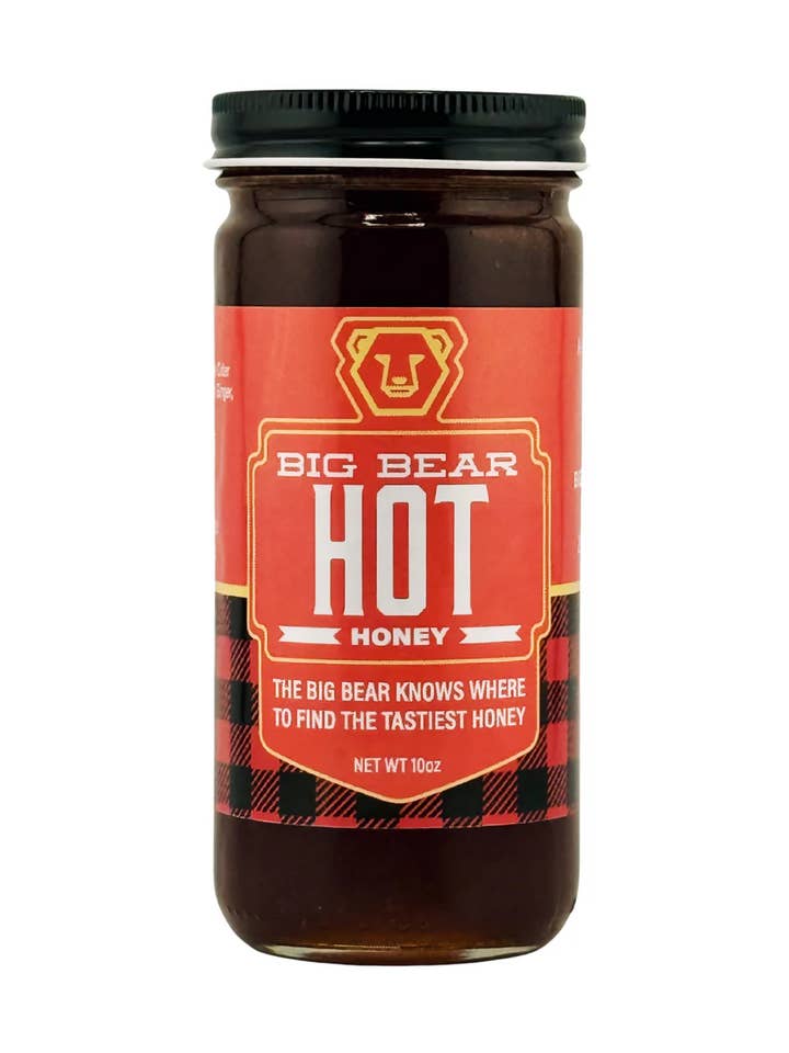 Miel Épicé - Pot en Verre de 10oz pour la vente par Big Bear Honey