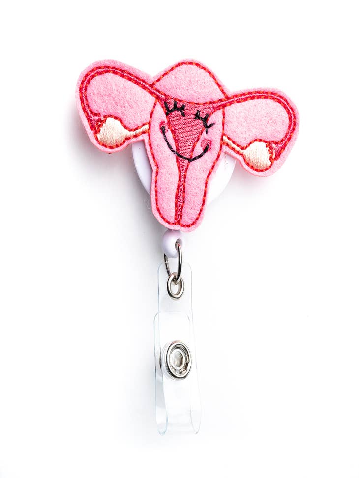 Wholesale Uterus  Nurse Badge Reel Holder for your store - Faire
