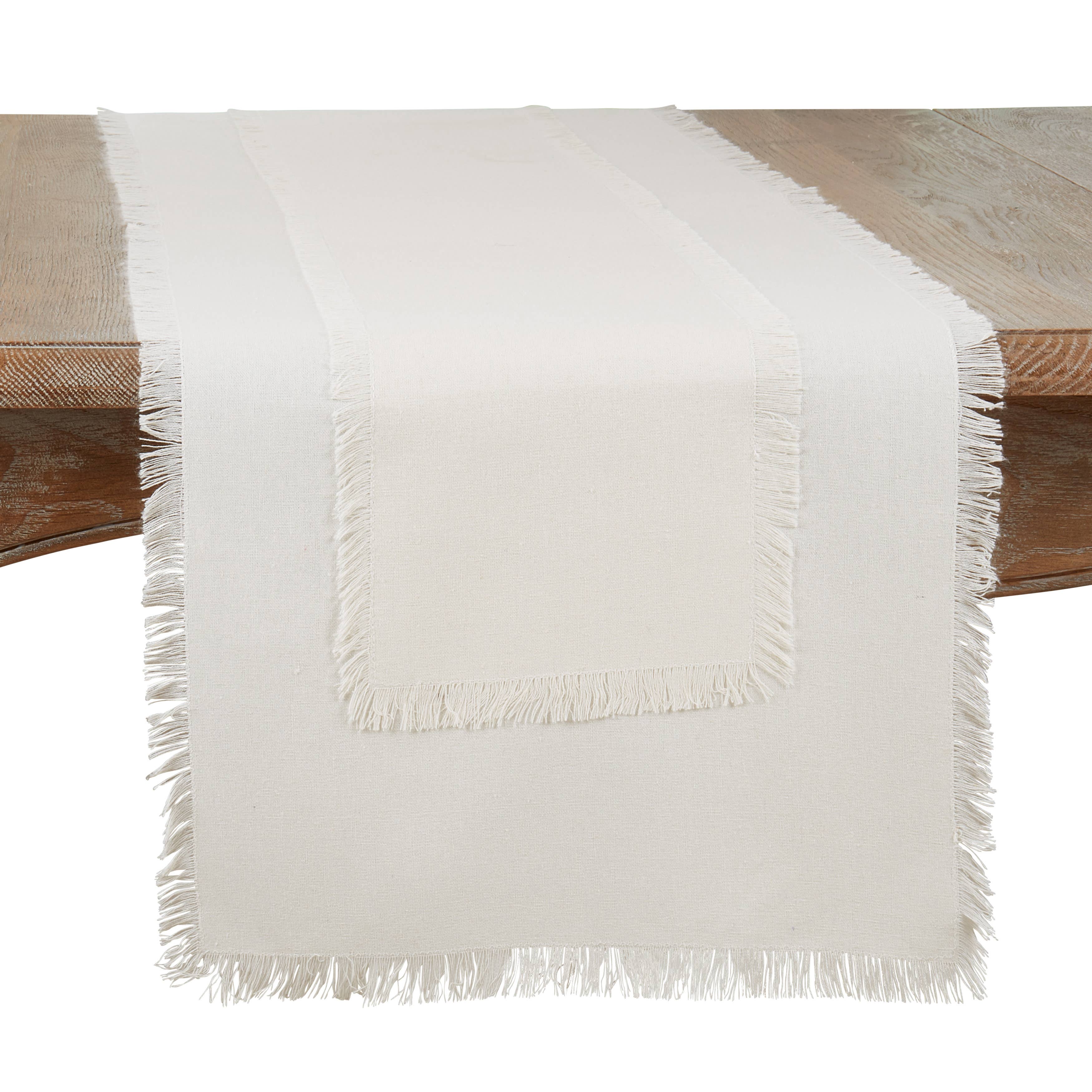 Saro Lifestyle - Wholesale Table Runner - Fringe Runner0