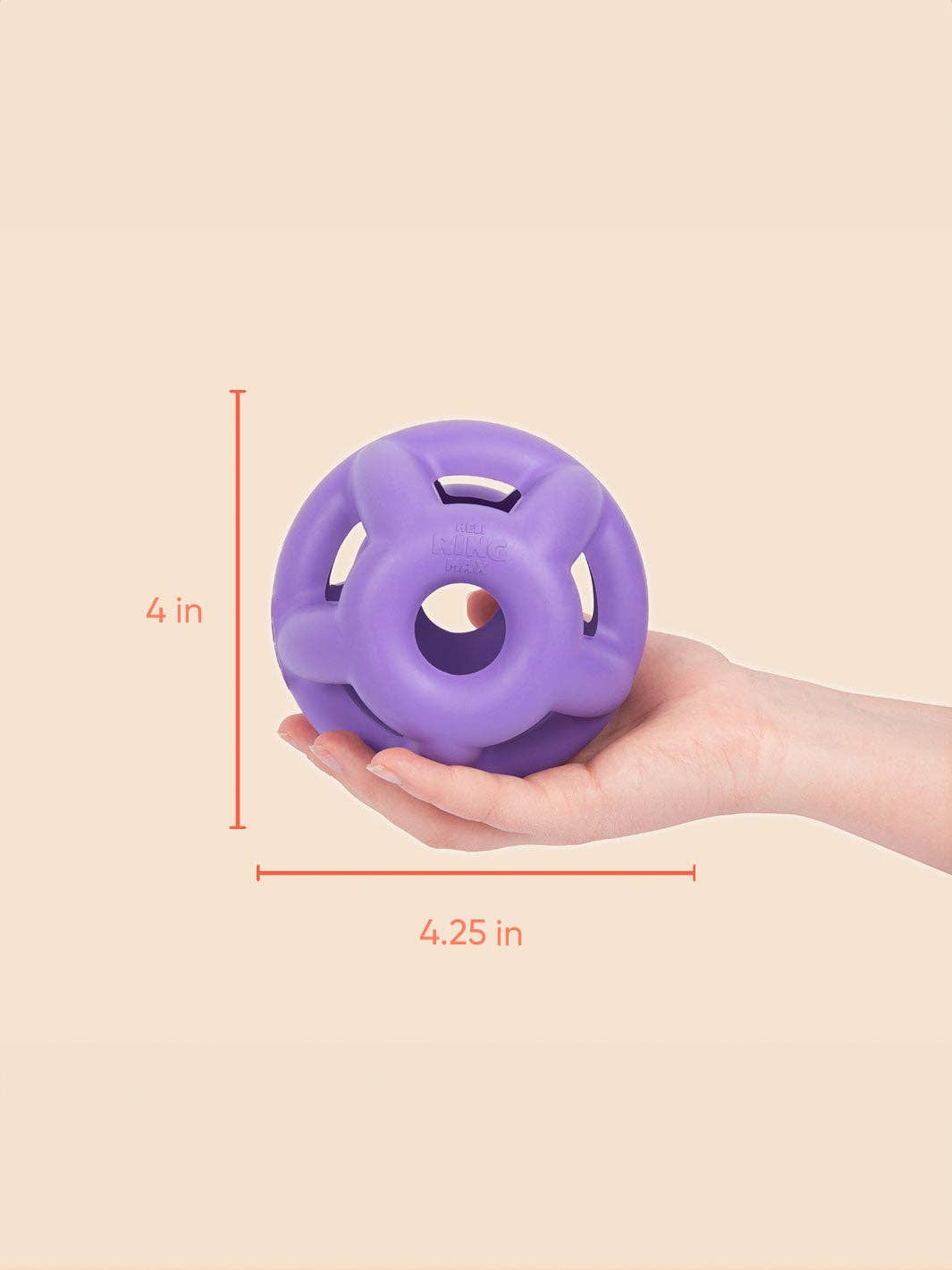 Yomp - Wholesale Pet Fetch Ball - Dog - Heli Ring MAX: All-Natural Rubber Chew Ball - Zany Bouncer2