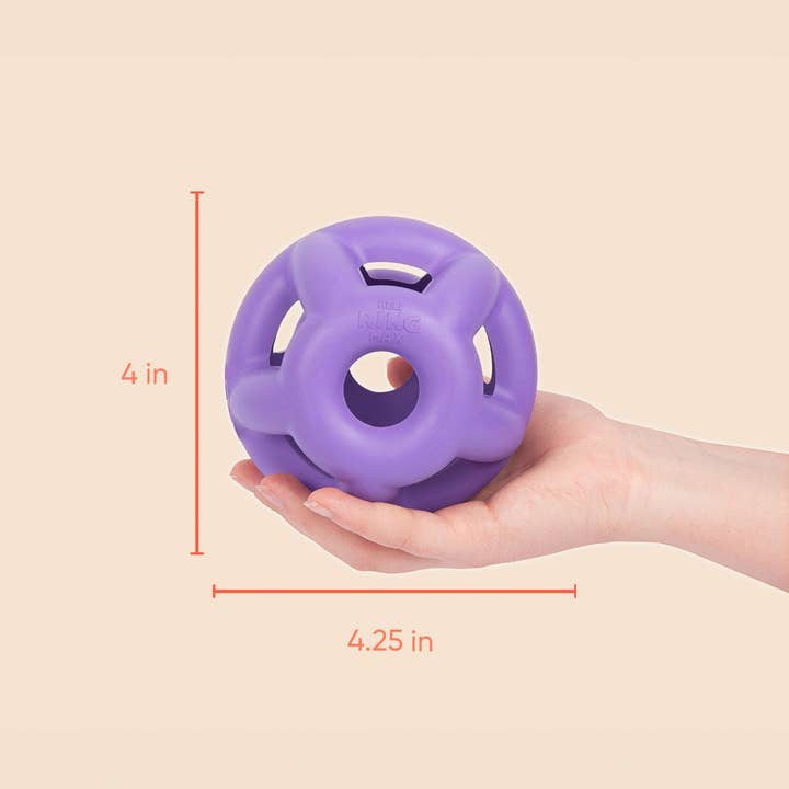 Yomp - Wholesale Pet Fetch Ball - Dog - Heli Ring MAX: All-Natural Rubber Chew Ball - Zany Bouncer2
