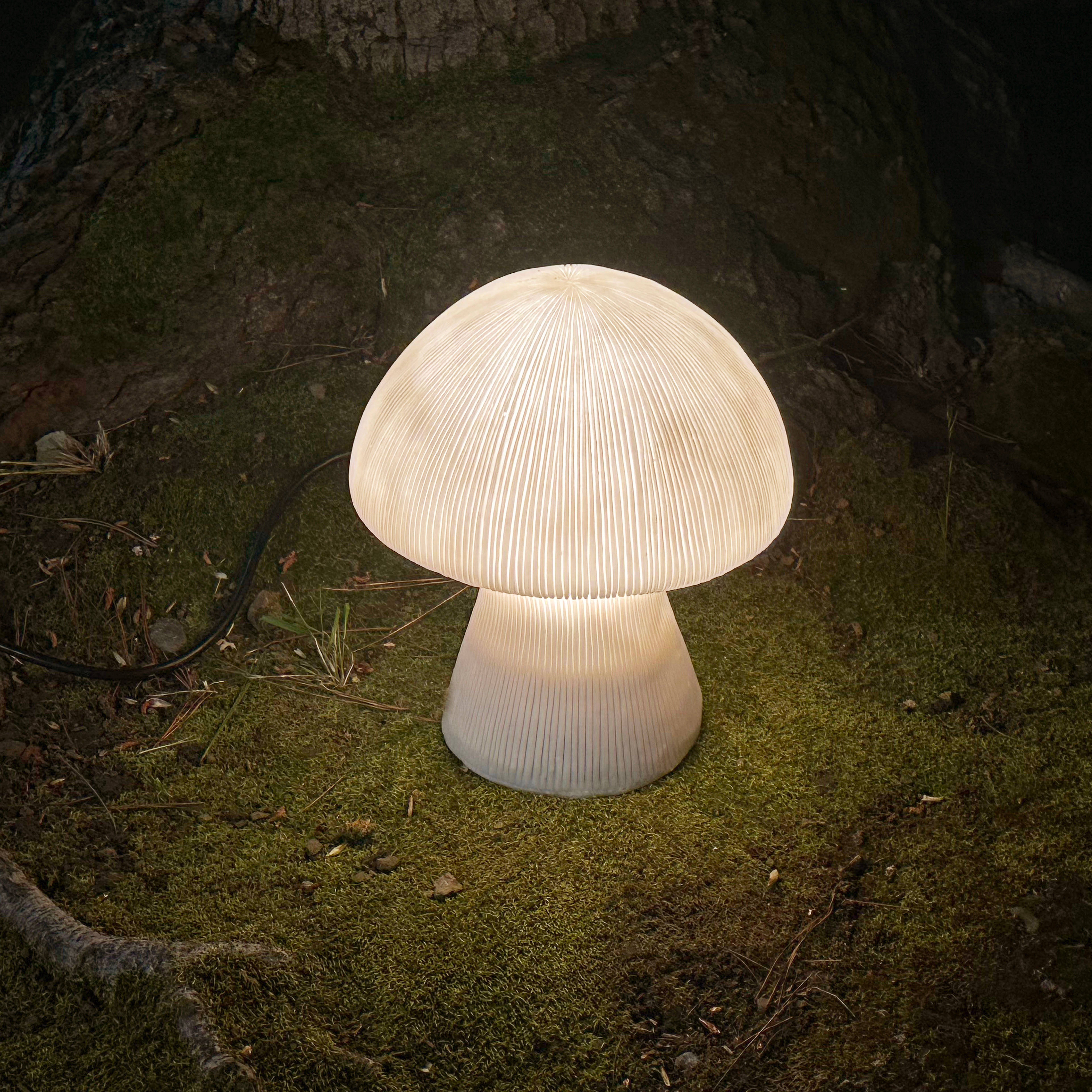 Modern Eastern by Contrast Inc. - Wholesale Outdoor/Lawn Light - Small OUTDOOR Sandstone Mushroom Lamp2