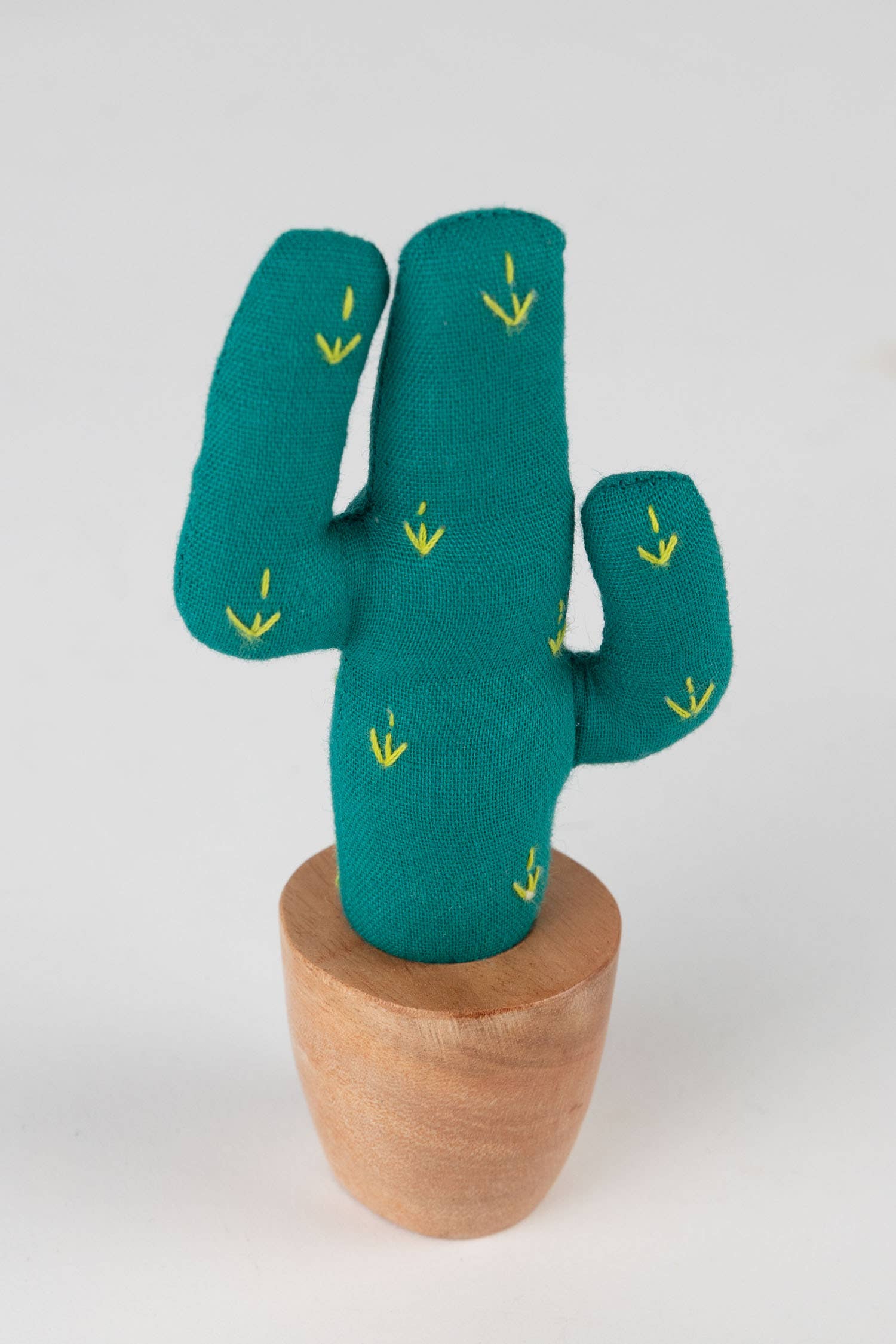 Ten Thousand Villages - Wholesale Decorative Tabletop Object - Handmade Mini Cotton Saguaro Cactus1