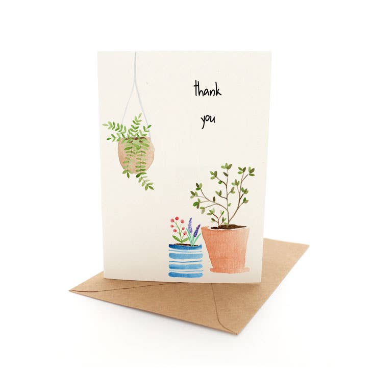 Pleasant Tree - Wholesale Thank you card - Plantation Thanks - Greeting Card