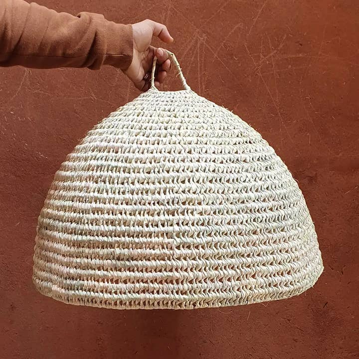 Woven straw bell suspension - Handmade MOROCCAN Lamp pour la vente par libitiishop