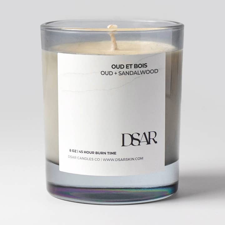 Vela Oud + Sandalwood de 8 onzas para venta al por mayor de Dsarskin