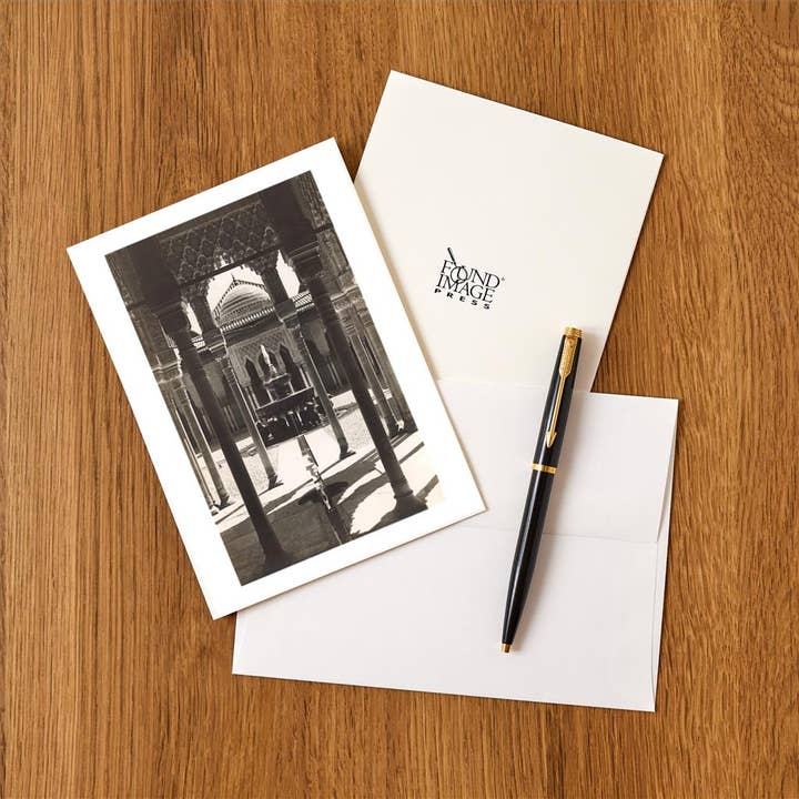 Found Image Press – wholesale Kontorsmateriel/Notecard Set – Gratulationskort MF-147 Lejongården, Alhambra, Granada, Spanien