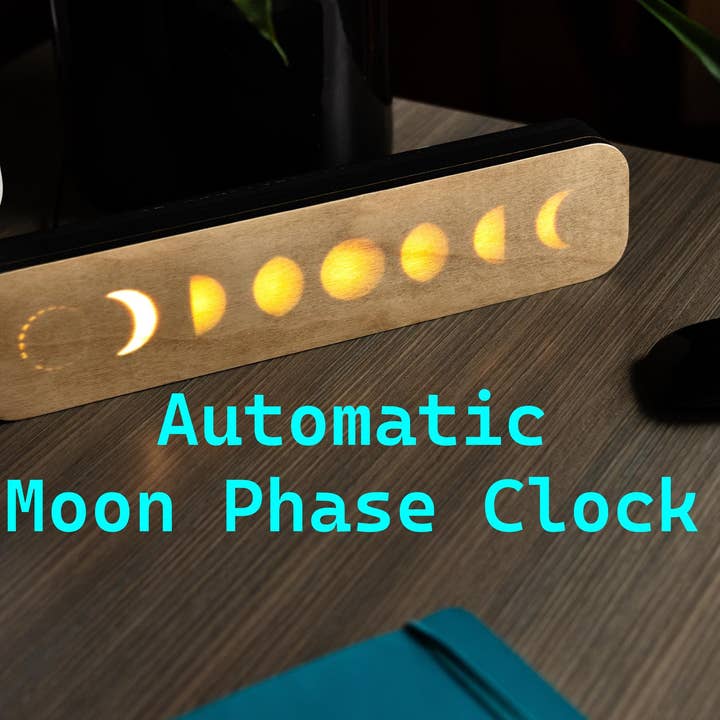 Moon Phase Clock "LunaKron 1" for wholesale by Digital Horology