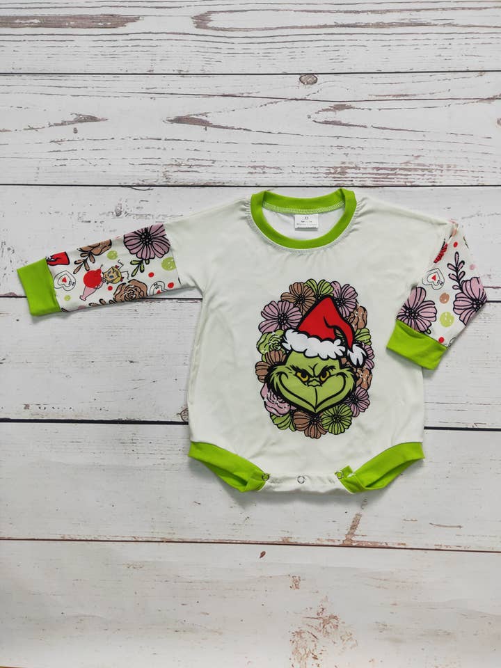 Bolla natalizia Baby Green Character per la vendita all'ingrosso da parte di sassy kids palace