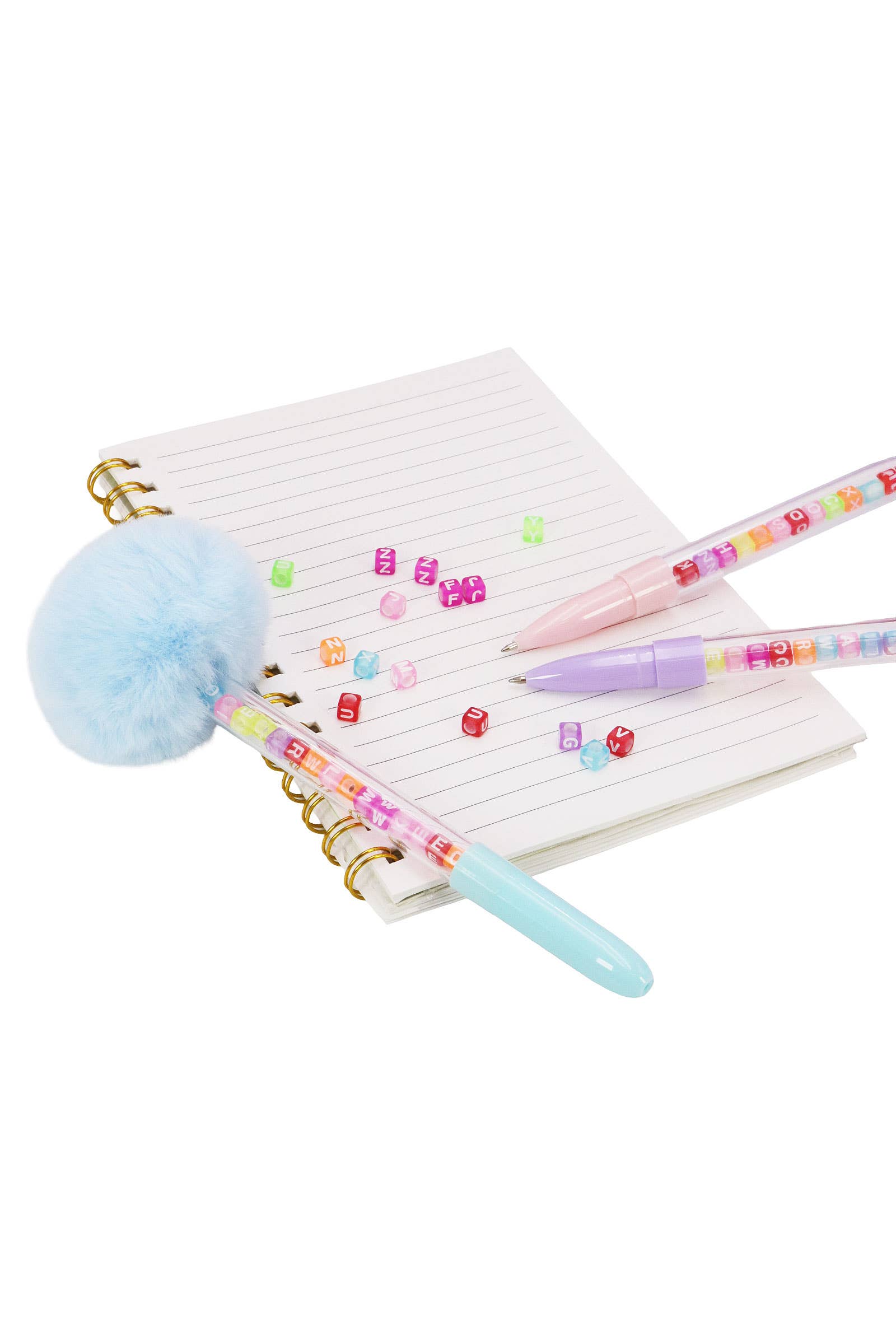 ASSORTED Fuzzy Pom Pom Fairy Stick Alphabet Dice Pen for wholesale on Faire3