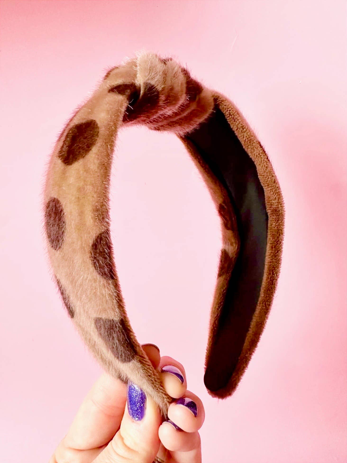 Sandy + Rizzo - Wholesale Fashion Headband - Women's - Mocha Love Headband2