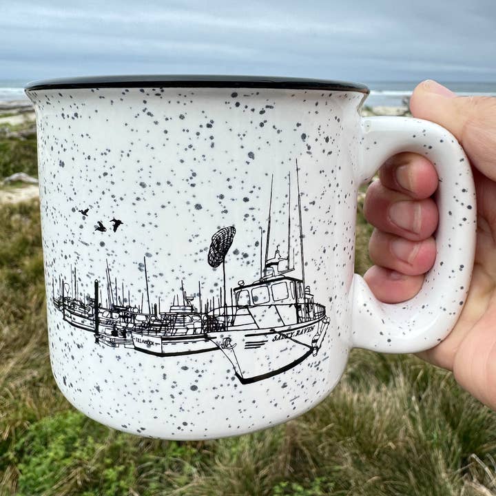 Salty Port 15oz Ceramic Campfire Mug for wholesale by Salty Raven Glassware