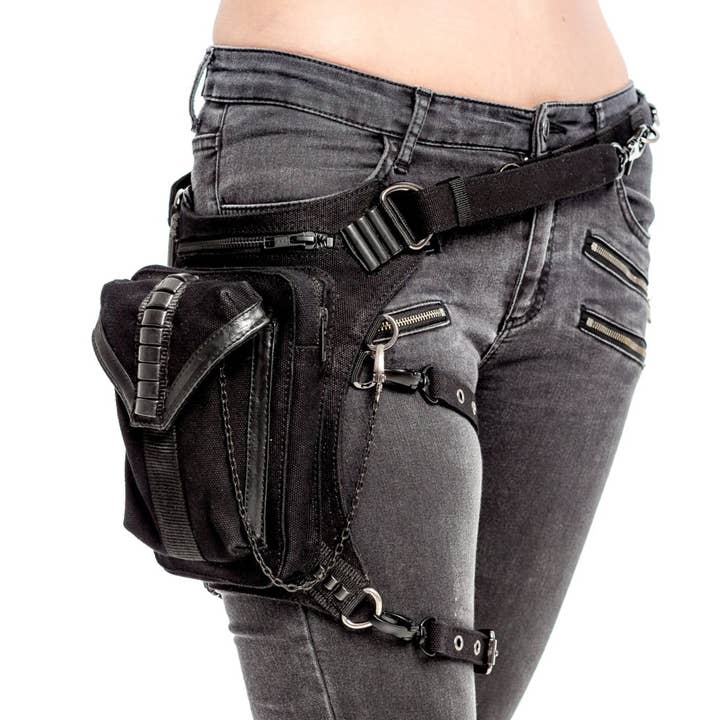 VEGAN 2.0 Sacoche de hanche en toile et simili cuir pour la vente par JUNGLE TRIBE