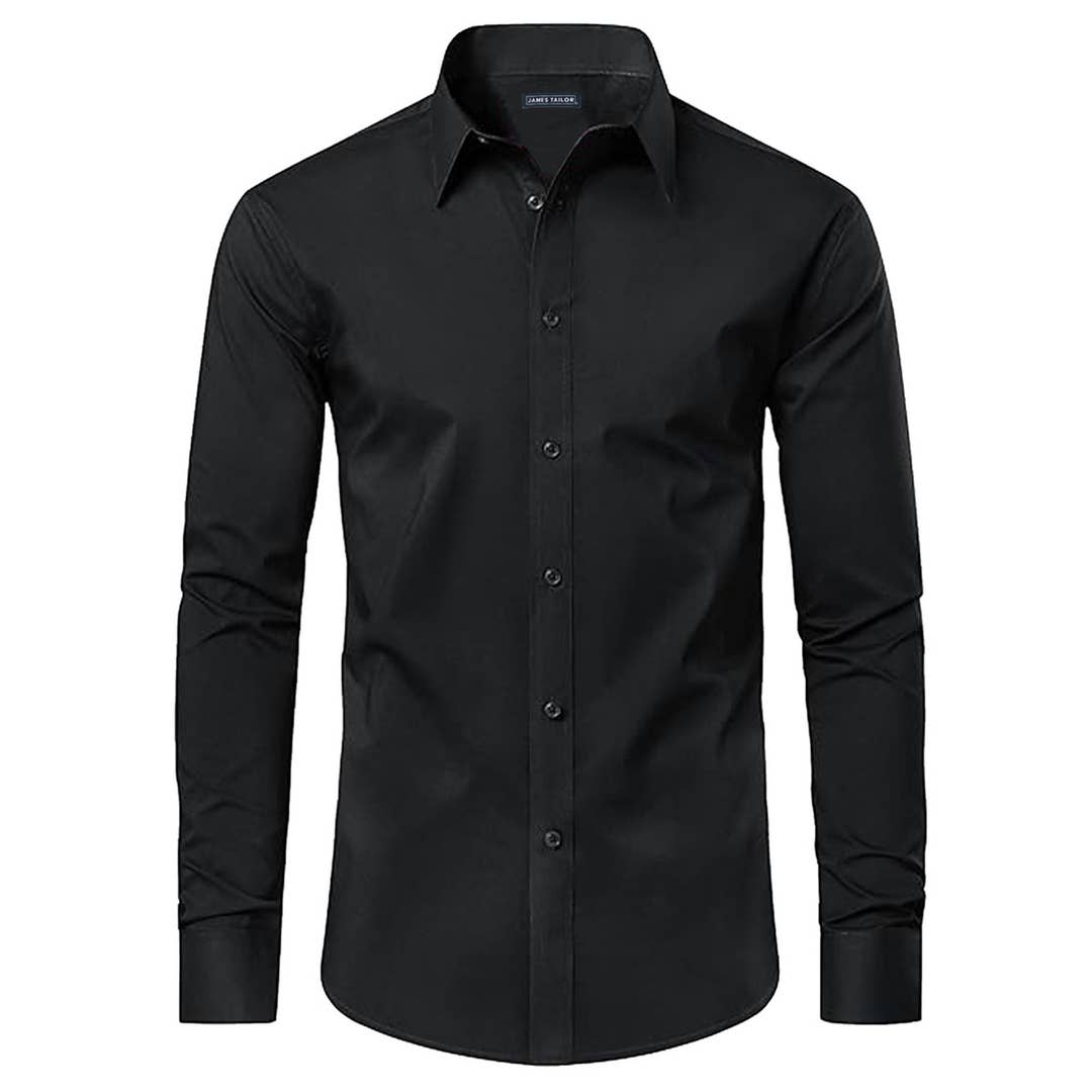 Wholesale Long Sleeve Button Up Shirt | Commuter | Black for Wholesale Long Sleeve Button Up Shirt | Commuter | Black for
