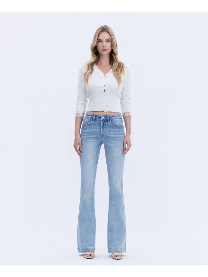 LEGENDARY MID RISE TROUSER HEM BOOTCUT JEANS T6243 T6243 for wholesale on Faire2