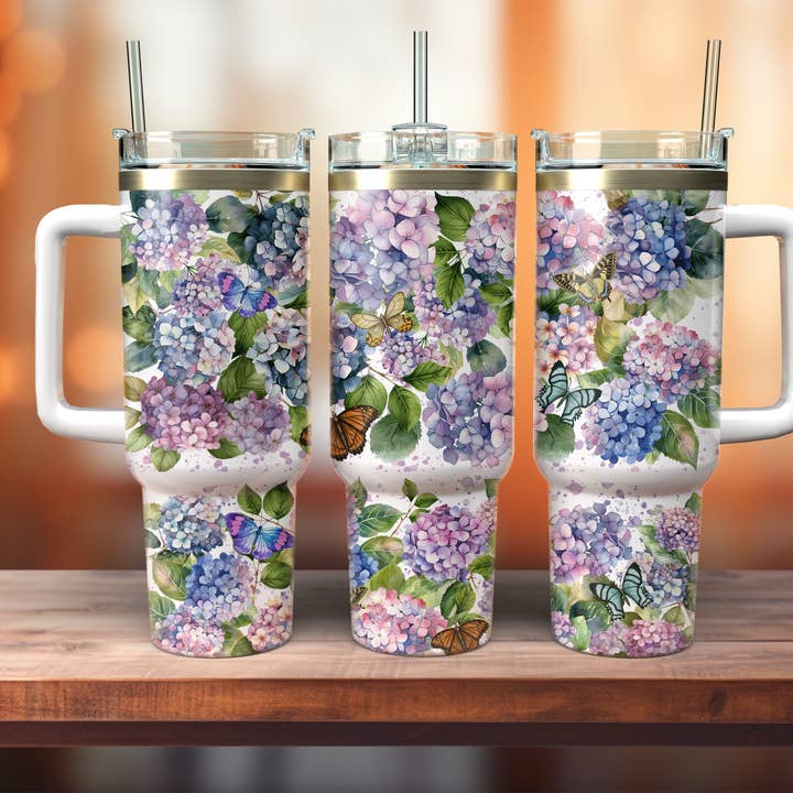 Floral Assortment 22 40oz Tumbler with Handle for wholesale by JAC Wholesale