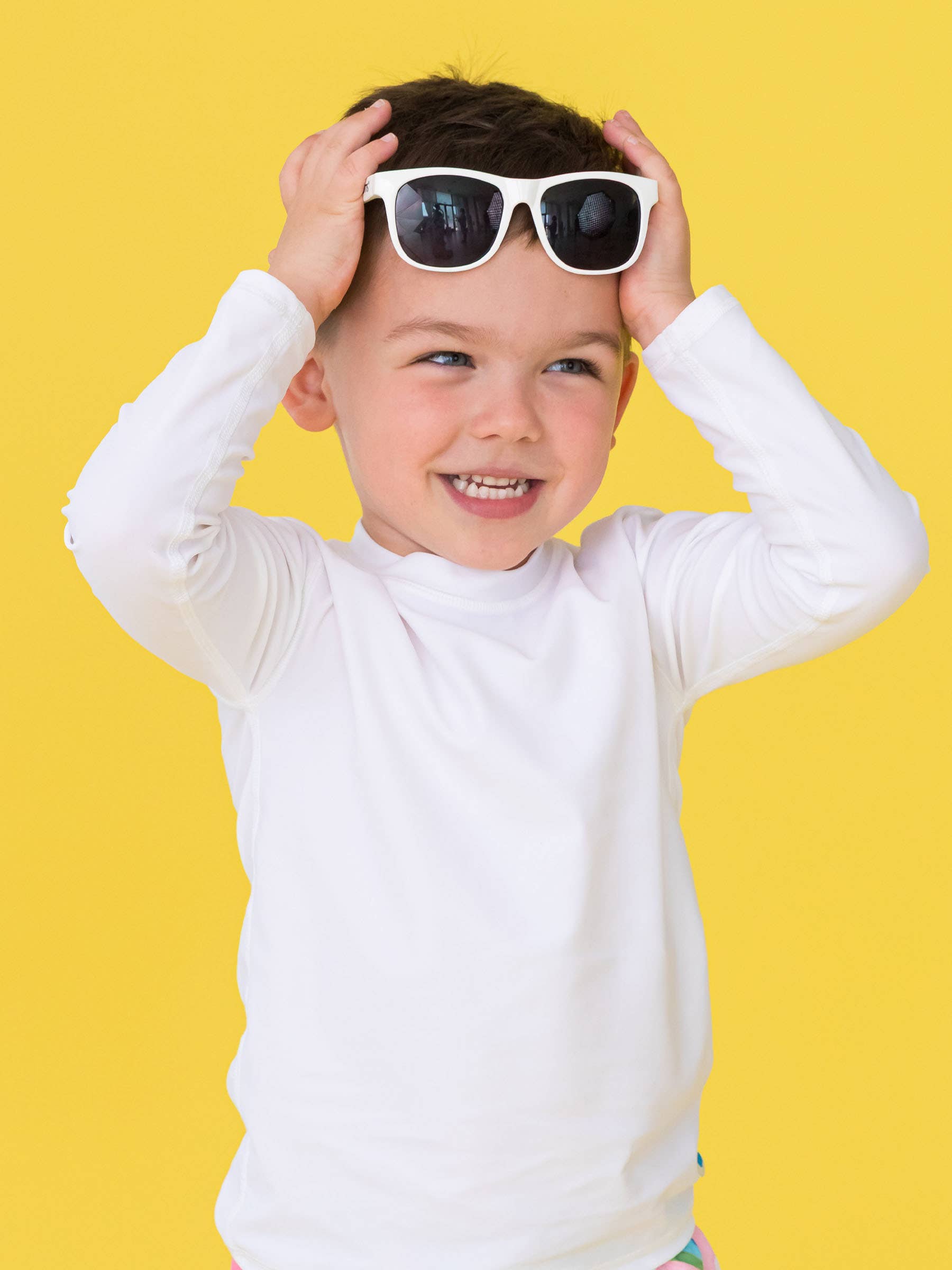 Boys White Long Sleeve Rash Guard
for wholesale on Faire