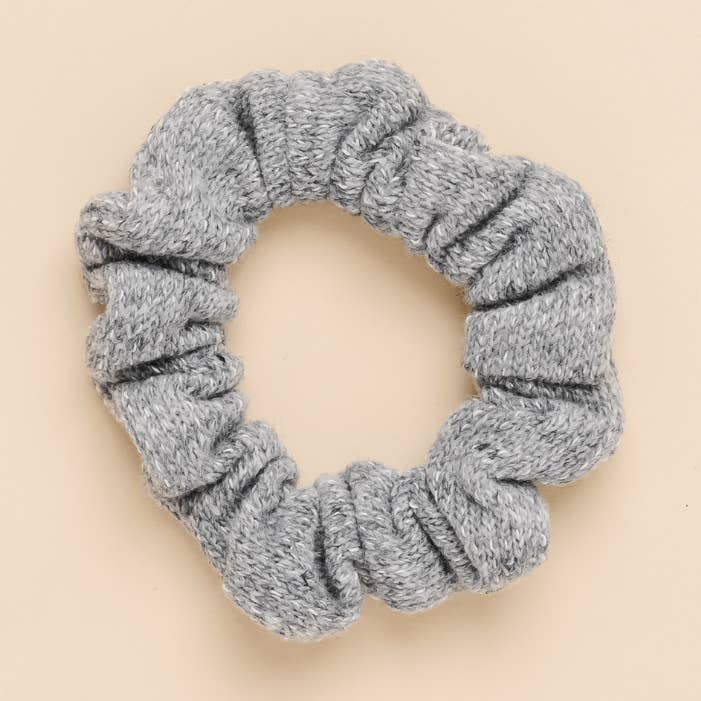 Chouchou en molleton gris pour la vente par Little Poppy Co