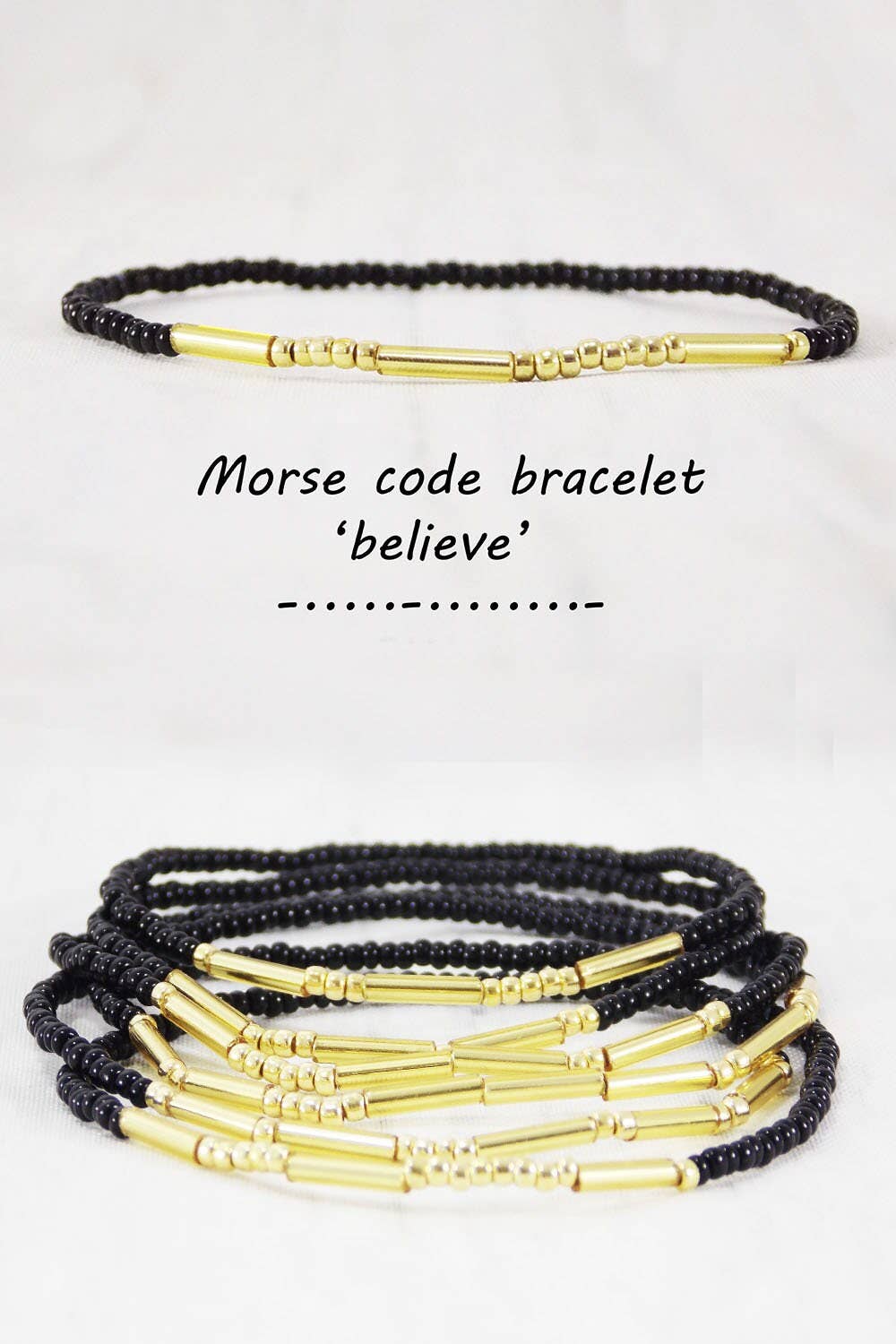 Ninolia - Wholesale Beaded Bracelet - Motivation Bracelets Writing Believe Bracelet Morse Code Bracelet Keep Relationship Believe Mens Jewlery Message Bracelet Thread Bracelet3