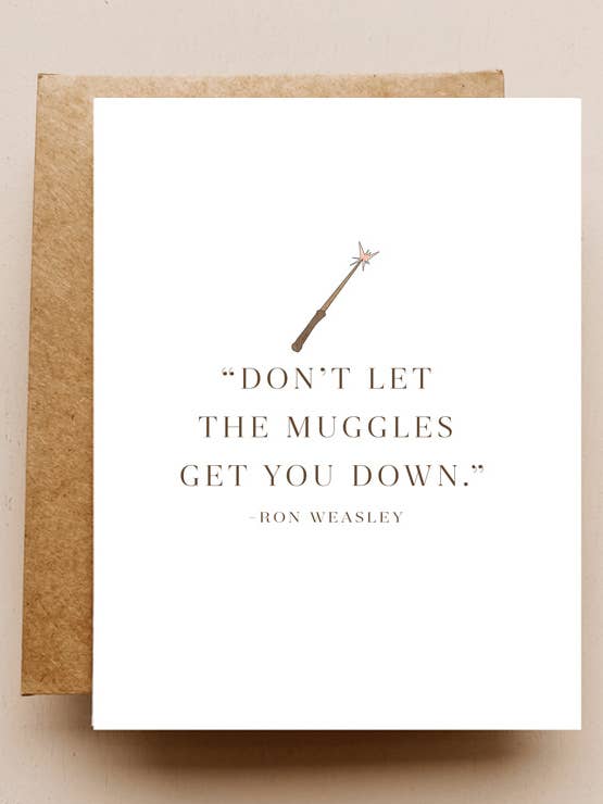 Muggles Card for wholesale by Maddon and Co