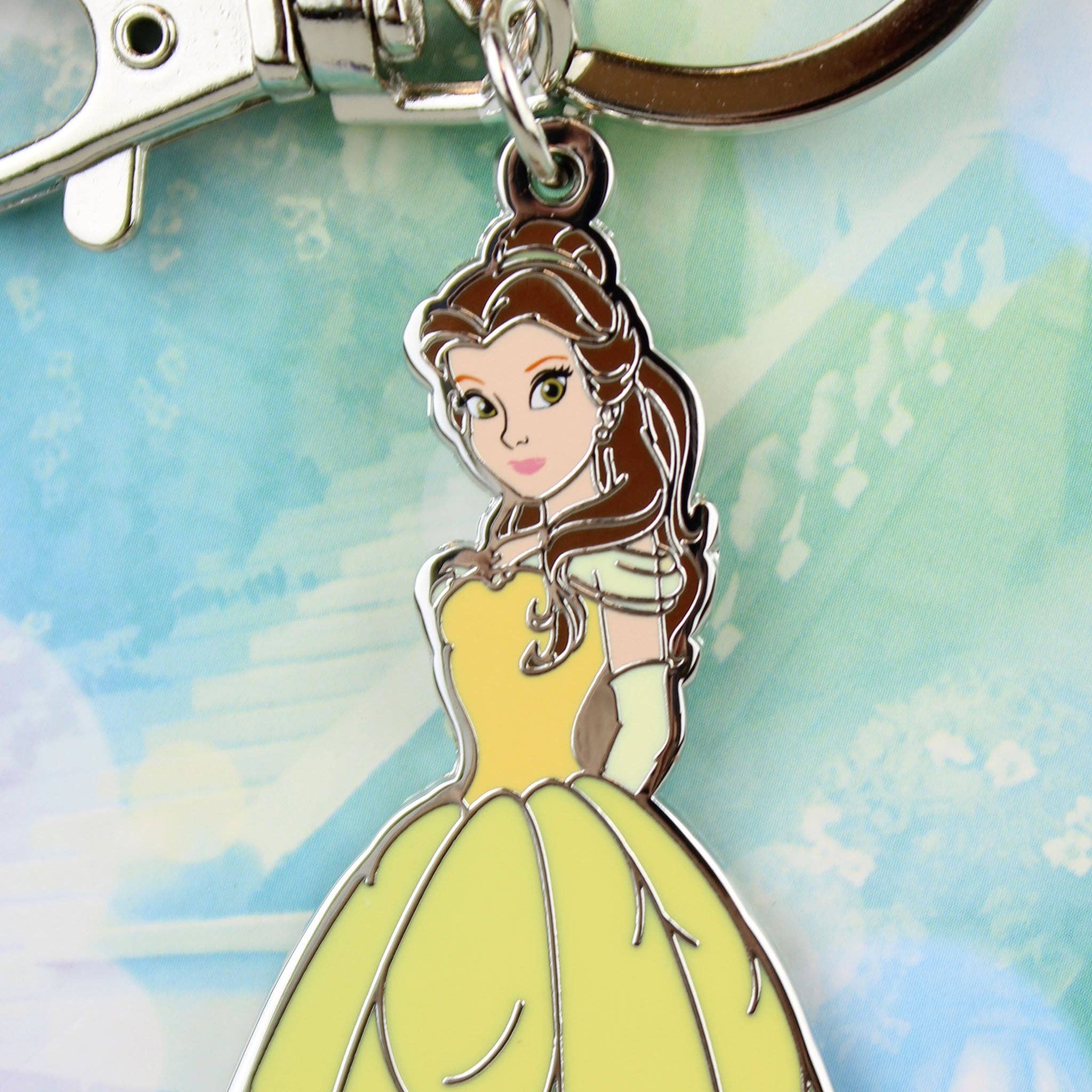 Collector's Outpost - Wholesale Keychain - Unisex - Disney Beauty and the Beast Belle Pewter Keychain1