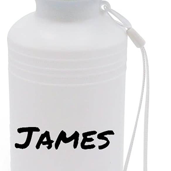 4E's Novelty - Wholesale Water Bottle - 12 Sports Water Bottles Bulk 18 oz Squeeze Reusable Plastic White Water Bottle, BPA Free, School Kids Water Bottles by 4E's Novelty1