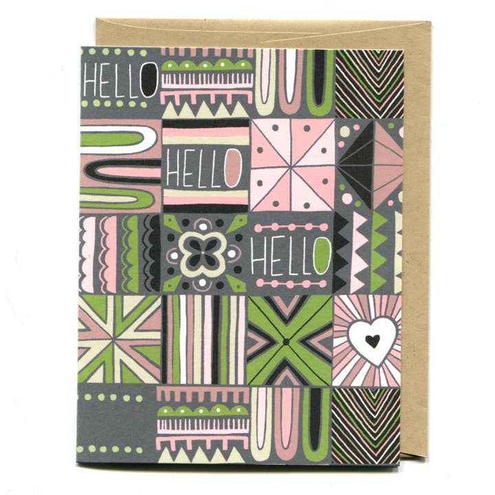 Jessica Swift - Wholesale Everyday Greeting Card - Hello Hello Hello Card